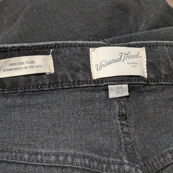 Universal Thread | High-Rise Comfort Stretch Flare Jeans In Black - Picture 5 of 14